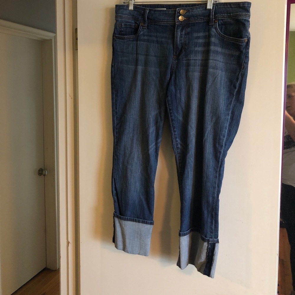 Kut from the Kloth Cameron cropped cuffed jeans